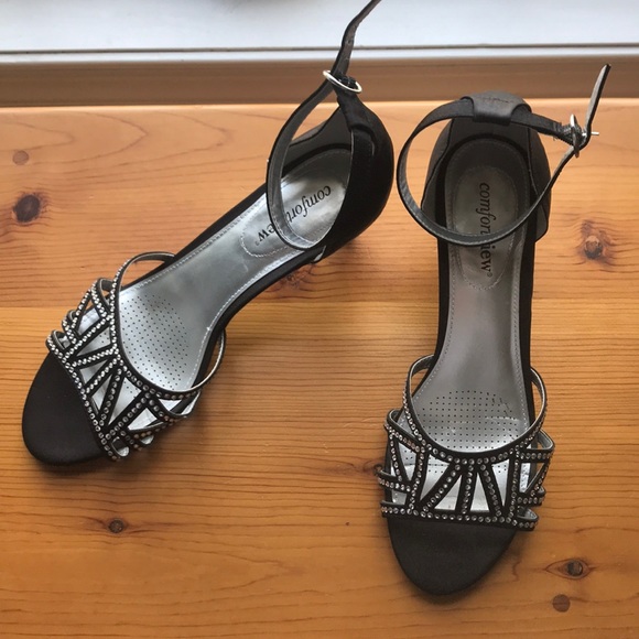 jeweled kitten heels